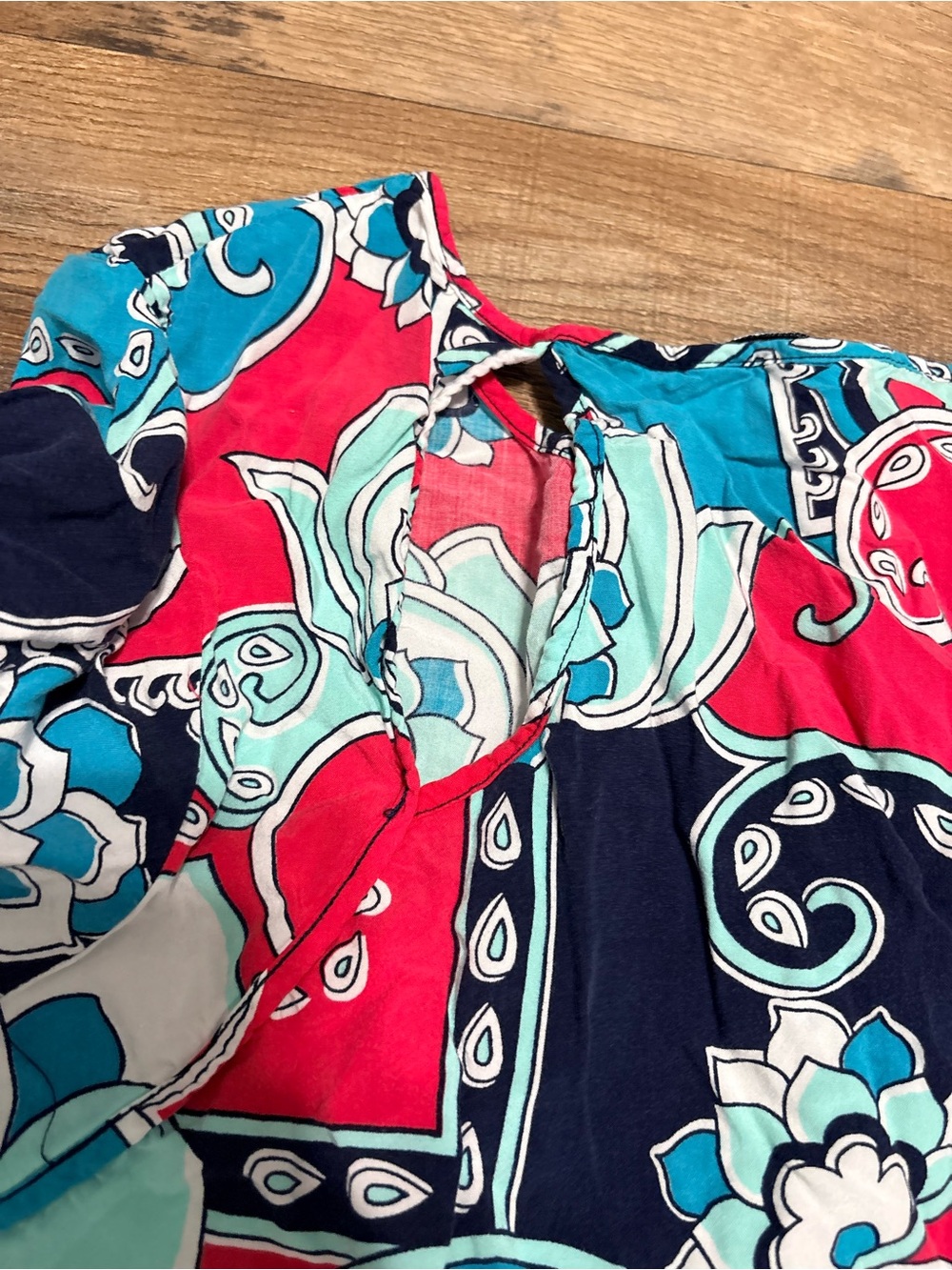 Crown & Ivy Boho Tunic Dress XL | Floral Paisley Peasant Top Bell Sleeve - Picture 8 of 9
